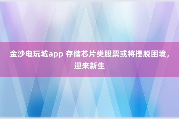 金沙電玩城app 存儲芯片類股票或將擺脫困境，迎來新生