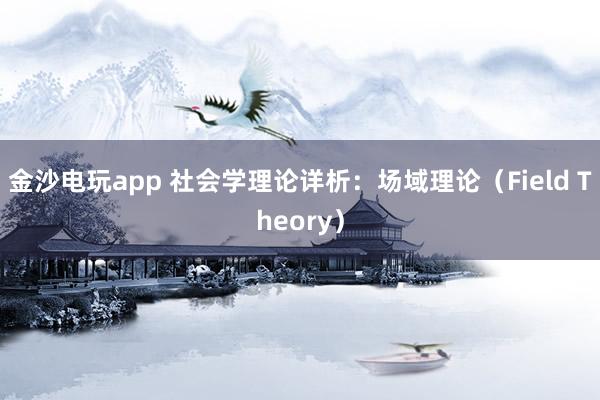金沙電玩app 社會學理論詳析：場域理論（Field Theory）