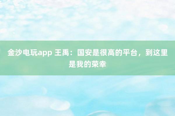 金沙電玩app 王禹：國安是很高的平臺，到這里是我的榮幸
