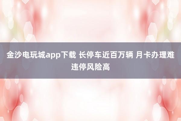 金沙電玩城app下載 長(zhǎng)停車近百萬輛 月卡辦理難違停風(fēng)險(xiǎn)高